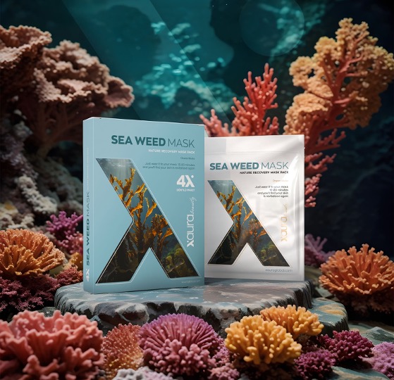 🌊Set de 4 mascarillas de algas marinas.🌊